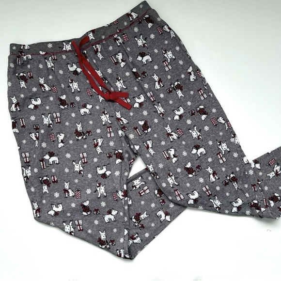 Laura Ashley Other - Laura Ashley Holiday White Dog Pajama Pants - Super Soft